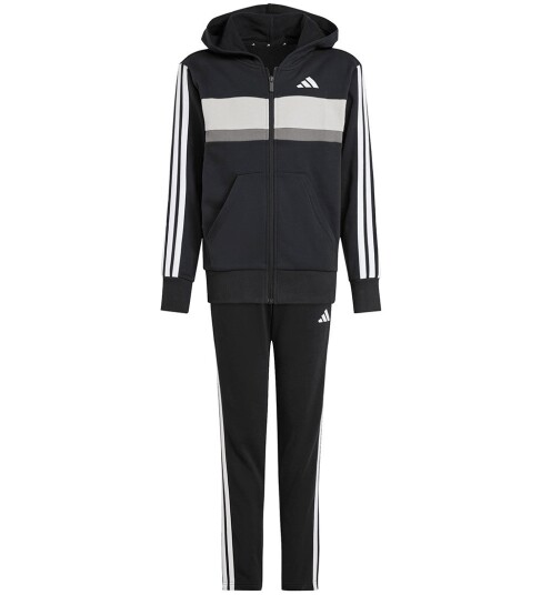 Adidas Performance Treningssett   J 3S Tib FL TS   Black/White/G   Adidas Performance   8 år 128   Treningssett Hvit Svart