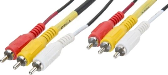 Goobay 3x RCA-kabel 1.5 m Svart Goobay 3x RCA-kabel 1.5 m Svart