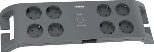 Philips Master 8-veis overspenningsvern 2 m SPN3080B/10