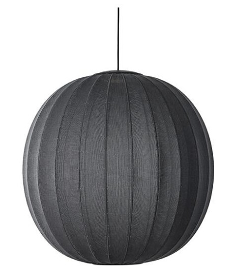 Made By Hand Knit-Wit Rund Taklampe Ø75 Sort LED