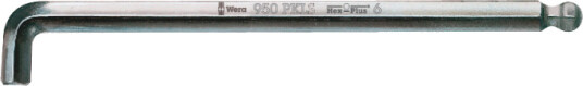 Wera 950 Pkls Hex-Plus 5mm Låsnøkkel med Kula, Lang Arm