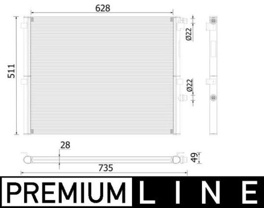Radiator MAHLE ORIGINAL CR 2307 000P