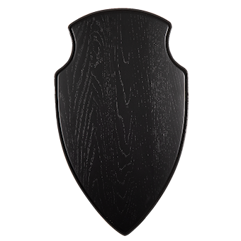 5etta Trophy Shield Moose Dark Oak Finer