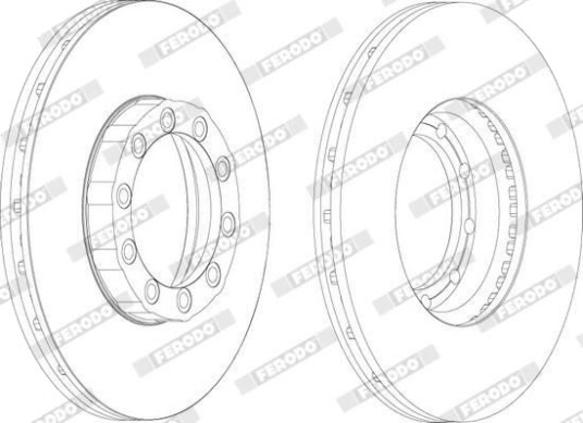 FERODO FCR169A Bremseskive