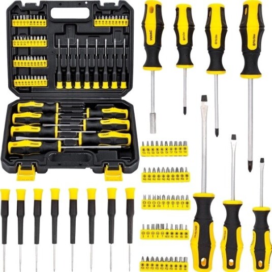 Wmc_Tools Wmc Verktøy Skrutrekker-/Bits-Sett Med Magnet 65 Deler