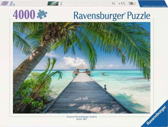 Ravensburger Puslespill 4000 Brikker Drømmestrand På Maldivene Ravensburger Puslespill 4000 Brikker Drømmestrand På Maldivene