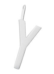 Design Letters Archetype Charm 16 mm Silver A-Z Y