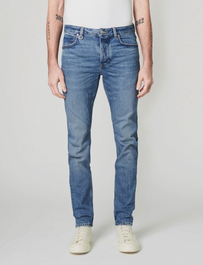 NEUW Iggy Skinny Fighter Mid Vintage Indigo Blue 31 x 32