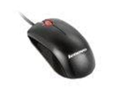 Lenovo - mouse - USB - Mus - Laser - 3 knapper - Transparent