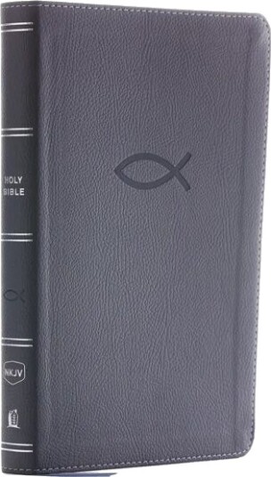 NKJV, Thinline Bible Youth Edition, Leathersoft, Gray, Red Letter, Comfort Print av Thomas Nelson