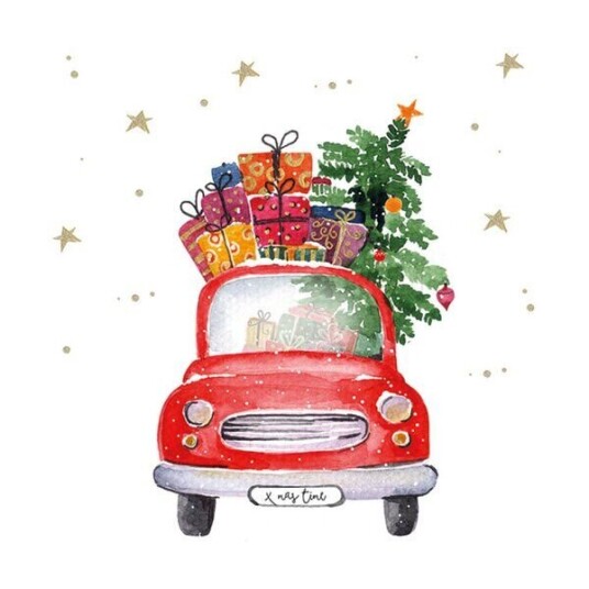Ambiente   Serviett 33x33 cm 20 stk Gifts Truck