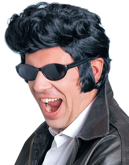 Widmann Rock 'n' Roll Svart Elvis Parykk
