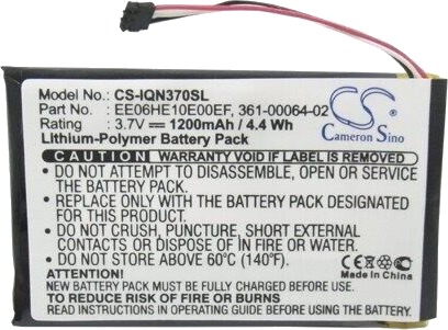 Cameron Sino Batteri For GPS Garmin Nuvi 3700