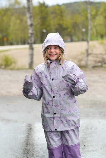 Lindberg Kids" Vattholma Rain Set Lavender/pink 90