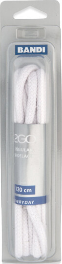 2GO 2Go Shoelace 502 - White - 120 cm