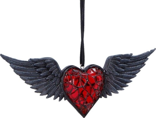 Nemesis Now House Of Obscura Black Winged Heart Hanging Ornament