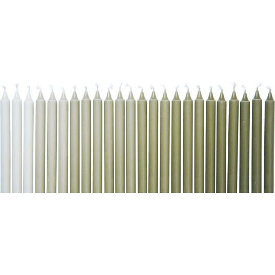 Ferm Living Ombre Stearinlys 24 pk Khaki Ferm Living Ombre Stearinlys 24 pk Khaki