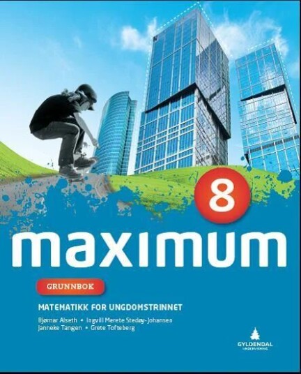 Maximum 8 Av Bjørnar Alseth, Linda Tangen Bråthe, Ingvill Stedøy, Janneke Tangen, Grete Normann Tofteberg
