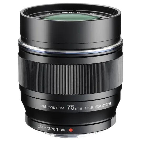 OM System M.Zuiko ED 75mm f/1.8 Black