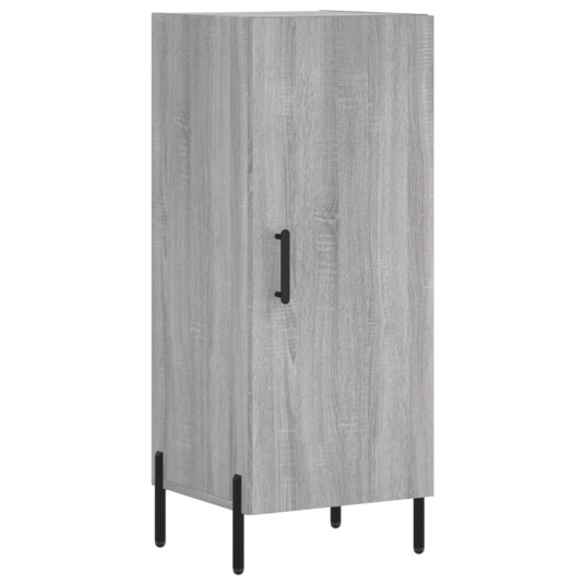 vidaXL Highboard grå sonoma 34,5x34x180 cm konstruert tre 8720845495657