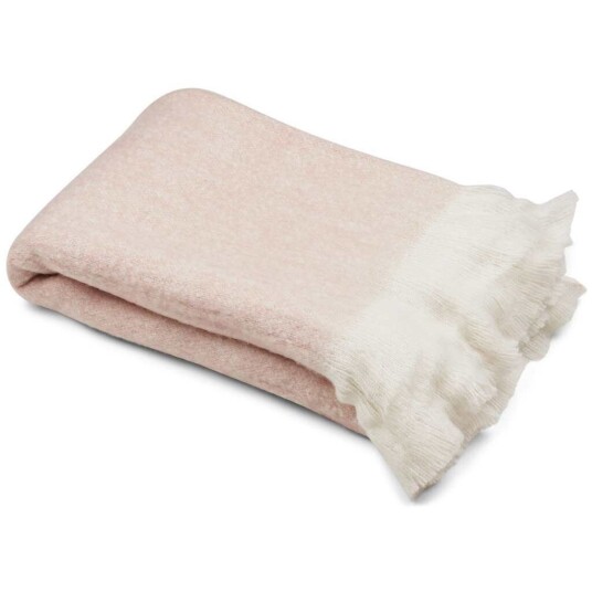 Warm & Comfy Ullpledd Mohair mix 130x170 cm Lys Rosa Warm & Comfy Ullpledd Mohair mix 130x170 cm Lys Rosa