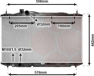 VAN WEZEL 25002189 Radiator motorkjøling