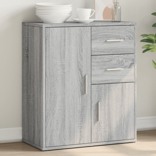 Skjenk grå sonoma 60x31x70 cm konstruert tre Skjenk grå sonoma 60x31x70 cm konstruert tre