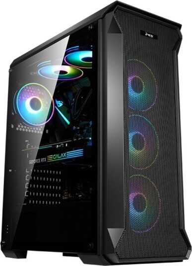 MS Armor V710 Midi Tower ATX 4x ARGB-vifter Svart