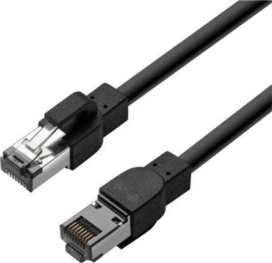 Lanview - Koblingskabel - Rj-45 (Hann) Til Rj-45 (Hann) - 3 M - 6 Mm - S/Ftp - Cat 6A - Formstøpt, Rund, Uten Hindringer, 10 Gigabit Ethernet - Svart
