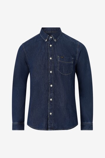 Lee Denimskjorte Lee Button Down Blå Lee Denimskjorte Lee Button Down Blå