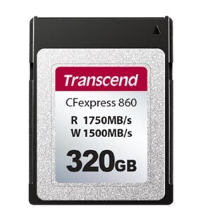 Transcend Cfexpress 860 - Flashminnekort - 320 Gb - Cfexpress Type B Transcend Cfexpress 860 - Flashminnekort - 320 Gb - Cfexpress Type B