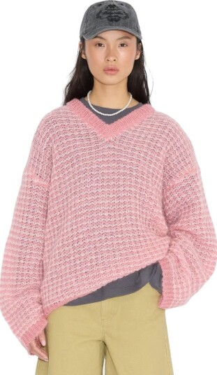 Holzweiler Boxy mohair v neck S rosa dame