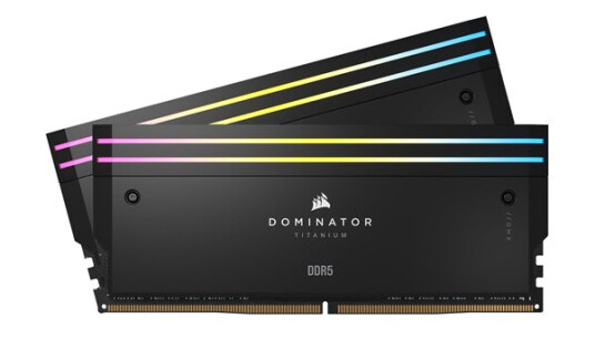Corsair Dominator Titanium DDR5-7000 - 48GB - CL36 - Dual Channel (2 stk) - Intel XMP - Svart med RGB