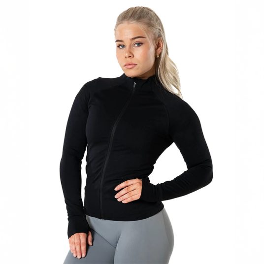 Relode Aura Seamless Zip Langermet Svart Large