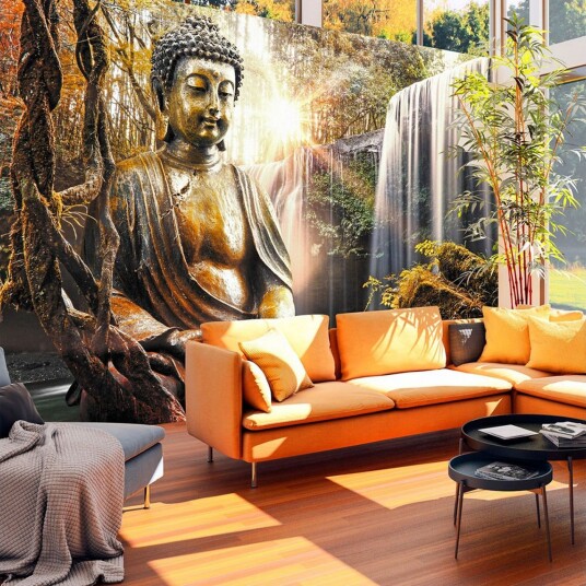 Fototapet Waterfall Of Contemplation 100x70 - Artgeist sp. z o. o.