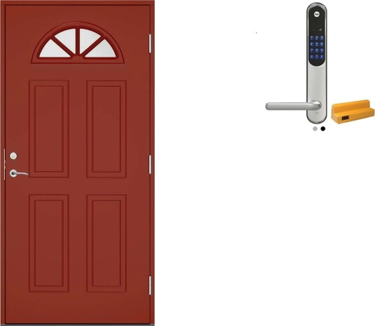 Ytterdør Swedoor Clever-Line+ Thy med Yale Entrus