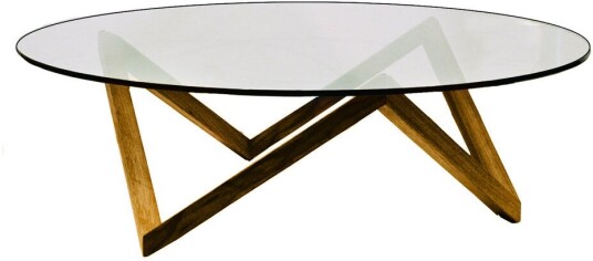 Englesson - Sirius Brown Oak Sofabord Brun Glass/tre