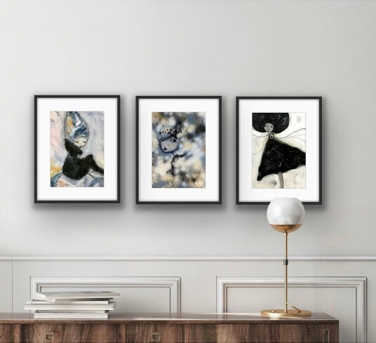 Karolina PalmérKunstpakke sett med tre "Svartvit harmoni"FlerfargetPostere Karolina PalmérKunstpakke sett med tre "Svartvit harmoni"FlerfargetPostere