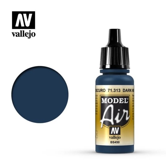 Vallejo Model Air Dark Mediterranean Blue 17ml (71.313)