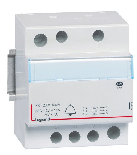Ringtransformator 24V/12V AC 24-18VA 4M