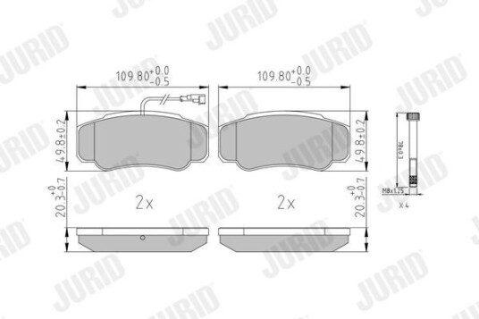 Bremseklosser JURID 573318J Bremseklosser JURID 573318J