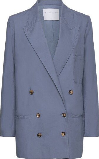 Cathrine Hammel Poplin Suit Blazer Blue XS