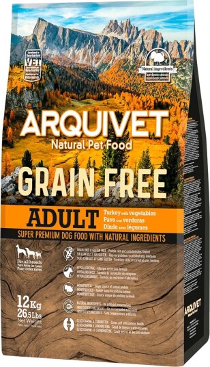 Arquivet Tørrfôr Dog Grain Free Kalkun 2 X 12 kg