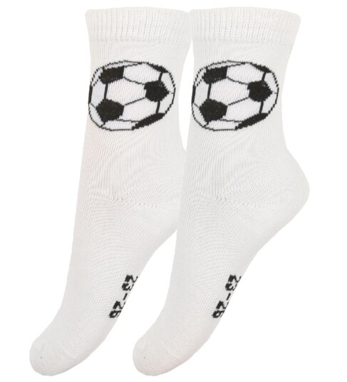 Fuzzies Sokker 2 pack Hvit m. Fotballer 17/19 Sokker