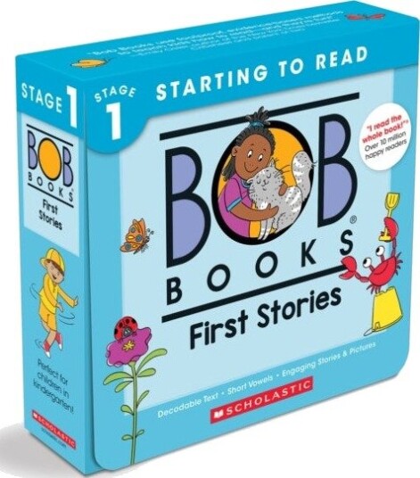 Bob Books - First Stories Box Set of 12 Paperbacks | Decodable Phonics Books, Ages 4 and up, Kindergarten (Stage 1: Starting to Read)