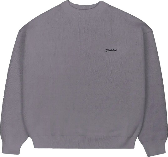 Prohibited Back In The Days Knit   Grey   S