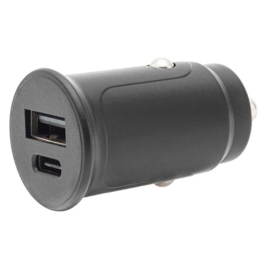 Linocell USB-billader med USB-C- og A-port Linocell USB-billader med USB-C- og A-port