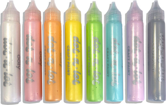 Ooly 3D Effect Craft Paint 8 pcs Dot A Lot Pearlescent Multi/Patterned One Size Ooly 3D Effect Craft Paint 8 pcs Dot A Lot Pearlescent Multi/Patterned One Size