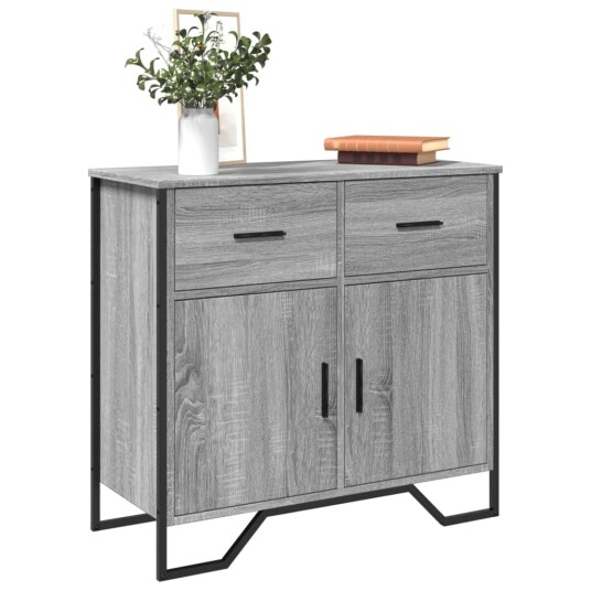 Skjenk grå sonoma 79,5x35,5x74,5 cm konstruert tre 8721102811159