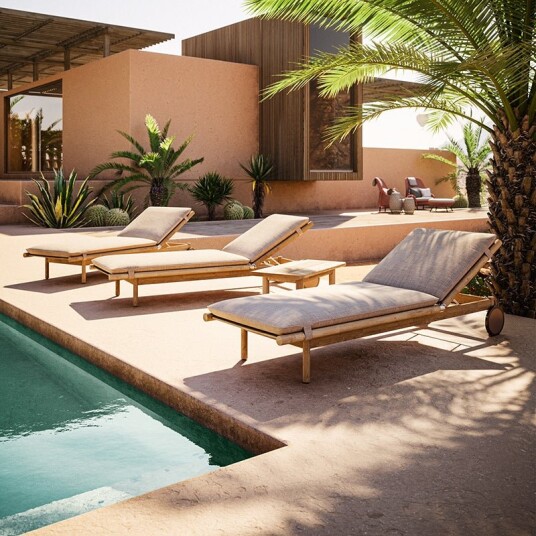Dedon TIBBO salongbord 46x92 cm teak